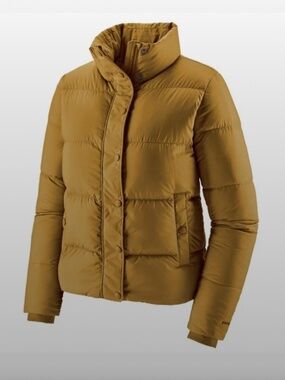 Patagonia Silent Puffer Jacket in Mustard yellow S